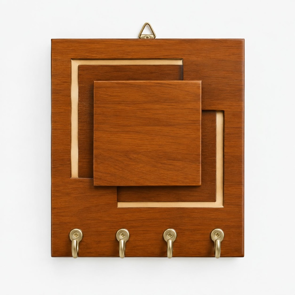 Handcrafted Wooden Wall Key Holder