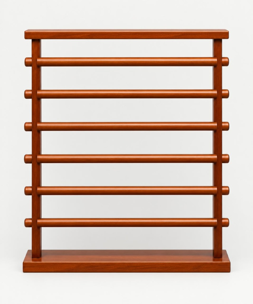 Solid Wood Towel & Quilt Ladder Display Stand